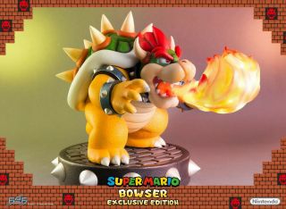 First4figures F4f Exclusive Bowser Statue Mario Bros.