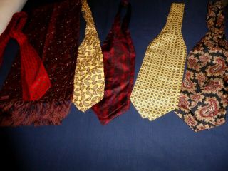 Bundle Of Vintage Cravats & A Scarf By Sammy & Tootal 2 No Names 1 Silk