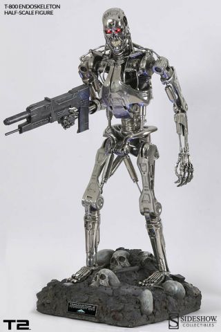 Sideshow Terminator 2 T - 800 Endoskeleton 1:2 Scale Arnold Schwarzenegger Statue
