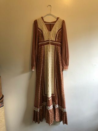 Relisted Rare Hooded Gunne Sax Vintage Dress Sz 11