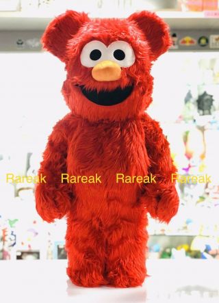 Medicom 2020 Be@rbrick Sesame Street Elmo Costume Version 1000 Bearbrick 1pc