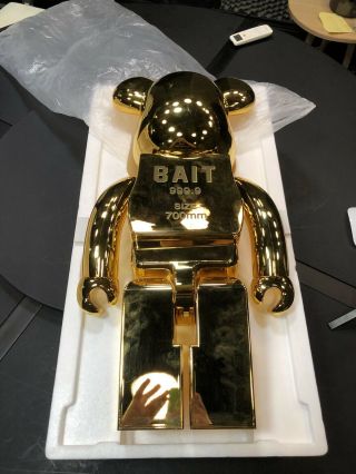 Bearbrick Bait X Medicom Gold Bar 1000 Gold Rare Limited GLD BAIT 2