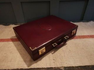 A Vintage Maroon Cartier Leather Briefcase