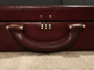 A Vintage Maroon Cartier Leather Briefcase 5