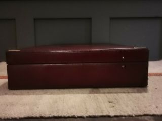 A Vintage Maroon Cartier Leather Briefcase 6