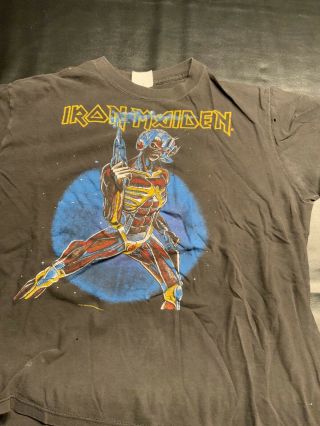 Vintage Iron Maiden Concert T Shirts 5 Shirts
