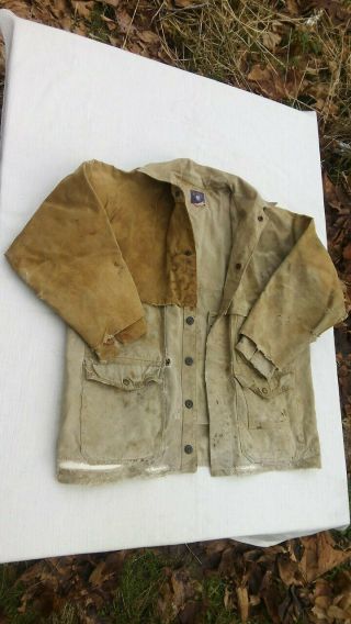 Rare Vtg 30s 40s Boss Of The Road Thick Canvas Lee Work Jacket Distressed Wear