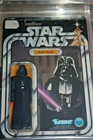 Vintage 1978 Kenner Star Wars 12 Back C Darth Vader Afa 60 Moc Figure
