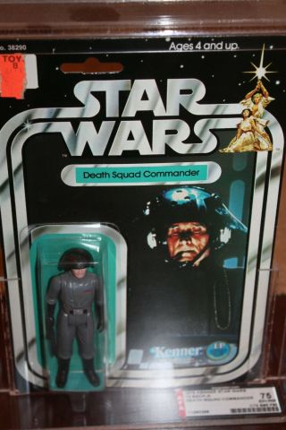 Vintage 1978 Kenner Star Wars 12 Back A Death Squad Commander Afa 75 Moc