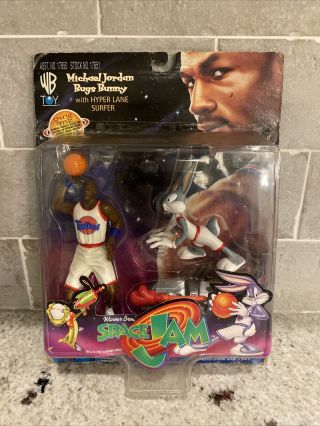 Vintage 1996 Wb Space Jam Michael Jordan Bugs Bunny Action Figure Toys