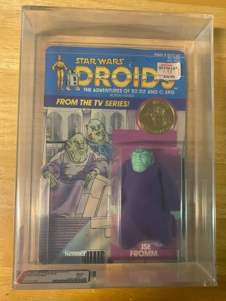 Star Wars Droids Sise Fromm Figure - 1985 Kenner 12 - Back - Moc Unpunched Afa 80