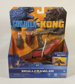Skullcrawler With Heav Battle Damage Figure Godzilla Vs Kong Monsterverse Nip
