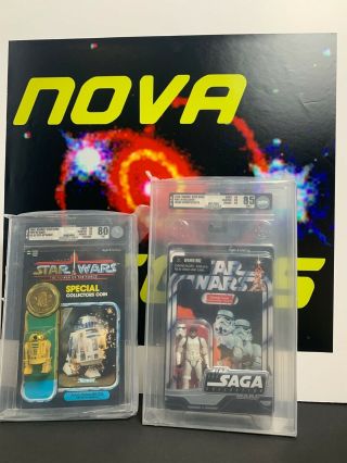 Vintage Star Wars R2 - D2 Afa 80 And Afa 85 George Lucas Stormtrooper Afa 85
