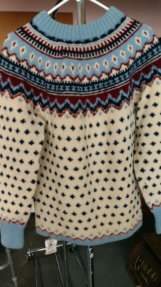 Swiss Hand Knit Ski Sweater