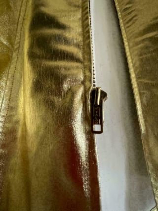AUTHENTIC vintage Granny Takes A Trip gold lamé zipper jacket XS/S 6