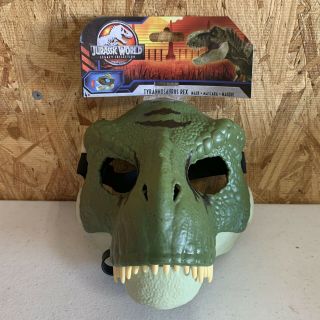 Jurassic Park World Legacy Green T - Rex Tyrannosaurus Rex Dino Rivals Mask