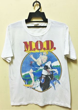Vintage 1988 M.  O.  D Mod Method Of Destruction Thrash Metal Tour Concert T - Shirt