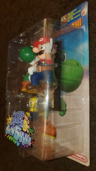Nintendo Power Mario and Yoshi Mario Sunshine Joyride Studios Figure NIB Rare 2