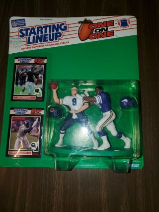 Starting Lineup One On One Jim Mcmahon And Chris Doleman Nfl Football Figures