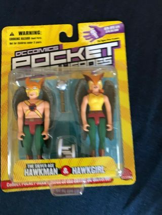 Dc Comics Pocket Heroes - Hawkman & Hawkgirl Figure 2 - Pack,  Series 2