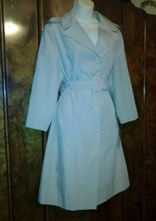 Retro Vintage 1940s 50s Belted Mac Coat Wartime Landgirl Trench Coat