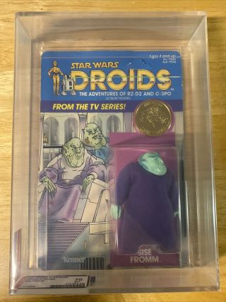 Star Wars Droids Sise Fromm Figure - 1985 Kenner 12back - Unpunched Moc - Afa 70