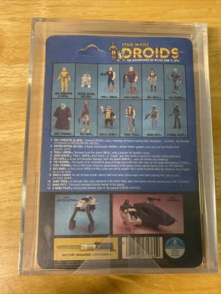 Star Wars Droids Sise Fromm Figure - 1985 Kenner 12Back - Unpunched MOC - AFA 70 4