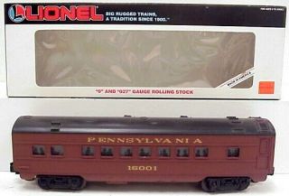 Lionel 6 - 16001 Pennsylvania Tuscan Coach Car Ln/box