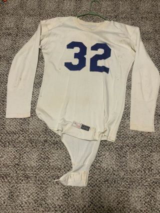 Vintage 1950 1960s Rawlings Antique Football Jersey Usa Sz 44 Colts Sewn Crotch