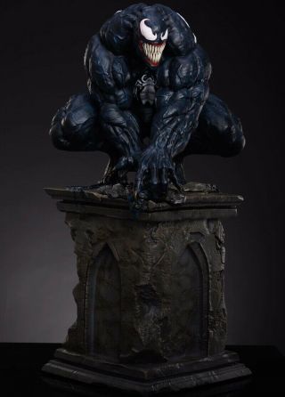 Aft Spider - Man Venom 1/4 Scale Custom - Made Resin Statue Three Heads
