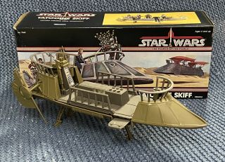 Star Wars Vintage Tatooine Skiff W/ Box & Insert 1984 Potf Kenner