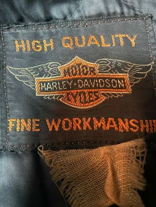 vtg 50 ' s Harley Davidson leather Motorcycle/ Police Jacket - sz - 42 - J27 3