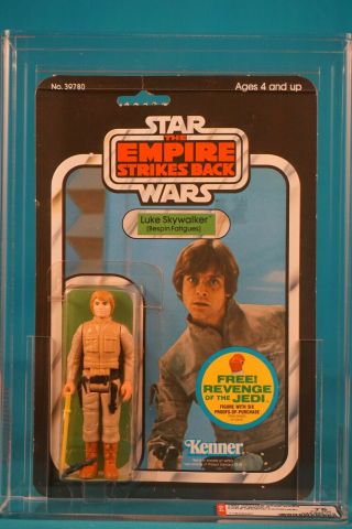 Star Wars Afa 75 Esb Luke Skywalker In Bespin Fatigues 48 B - Vintage Moc Carded