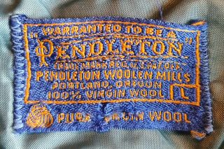 Vintage Pendleton Wool Blue Check Shirt Size M / L 2