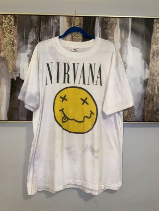 Authentic 1993 Nirvana Tour Shirt Very Rare