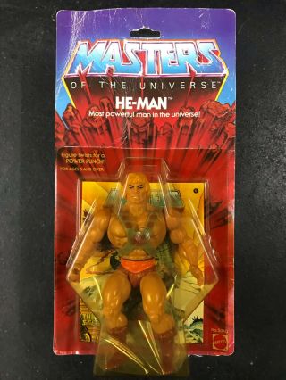 Motu He - Man 12 - Back Moc Masters Of The Universe On Card