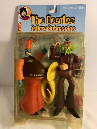Beatles George Harrison With Snapping Turk Yellow Submarine Mcfarlane Figures