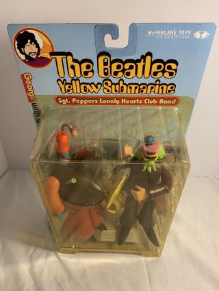 BEATLES GEORGE HARRISON WITH SNAPPING TURK YELLOW SUBMARINE MCFARLANE FIGURES 2