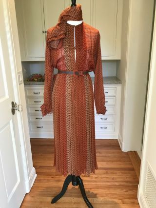 Galonos Dress Vintage Rare Couture For Famous Movie Star Size 4/6