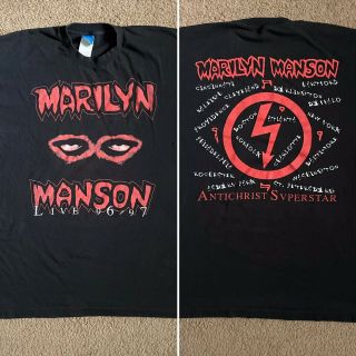 Rare Vintage 96 - 97 Marilyn Manson Antichrist Superstar Tour T - Shirt