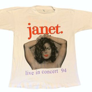 Vintage Janet Jackson Live In Concert 94 World Tour Rap Tee 90s Tony Tone Toni