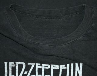 1977 LED ZEPPELIN vtg rock concert tour tee t - shirt (S/M) Swan Song 70 ' s Band 3