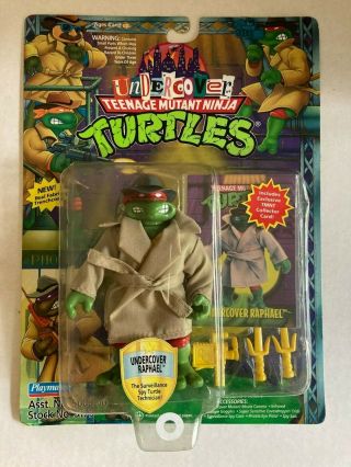 Tmnt Teenage Mutant Ninja Turtles Undercover Raphael 1994 Playmates Fabric Coat