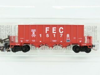 N Scale Micro - Trains Mtl 12500020 Fec Florida East Coast Ortner Hopper 15178