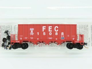 N Scale Micro - Trains Mtl 12500020 Fec Florida East Coast Ortner Hopper 15088