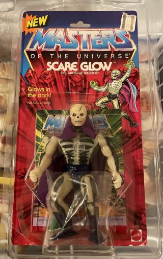 1986 He - Man Motu Scare Glow Skeletor Vintage Non Afa