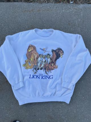 Lion King Promo Sweater Adult Xl Vintage Disney Vintage Lion King