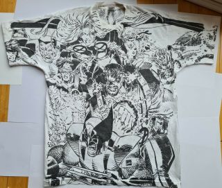 Vintage Marvel X - men Wolverine rare 1993 Mega - Wrap t shirt - Large 4