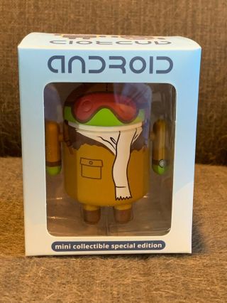 Rare Android Mini Collectible Figure - Google Edition Ge - " Aviator "