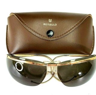Renauld Of France Sunglasses With Case “aviator” Bikers Unisex